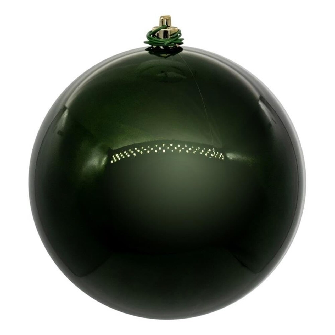 Vickerman 3" Moss Green Pearl UV Drilled Ball Ornament 12 per bag.